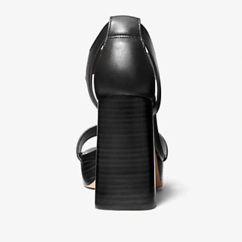 Michael Kors | Berkley Leather Block-Heel Sandal - Picture 2 of 3